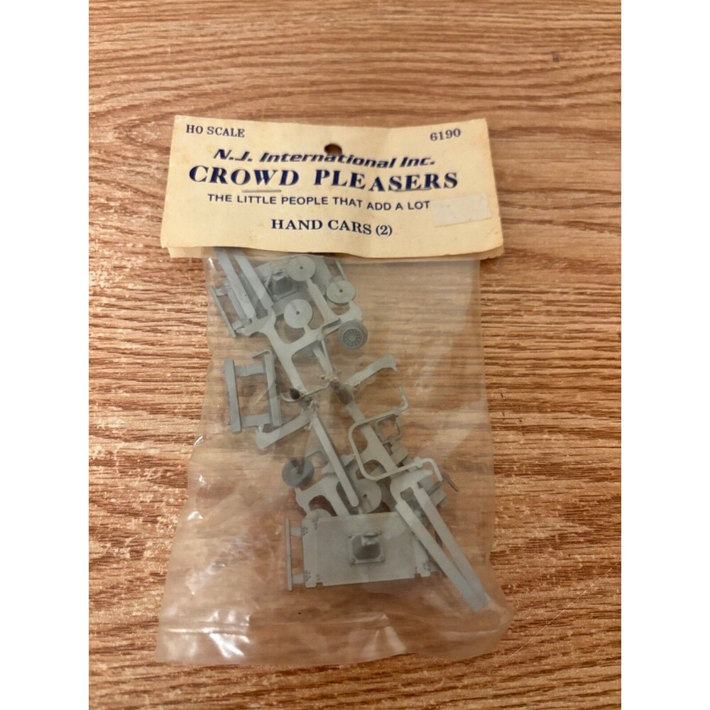 NJ International Crowd Pleasers HO Scale 6190 Hand Cars (2) Model Train